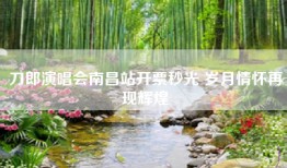 刀郎演唱会南昌站开票秒光 岁月情怀再现辉煌