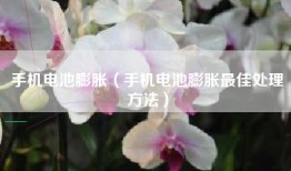 手机电池膨胀（手机电池膨胀最佳处理方法）