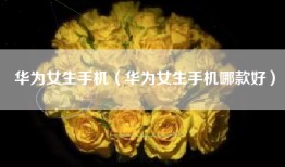 华为女生手机（华为女生手机哪款好）