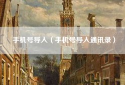 手机号导入（手机号导入通讯录）