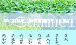 手机翻页笔（如何用翻页笔控制手机）