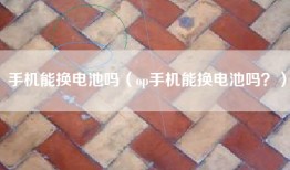 手机能换电池吗（op手机能换电池吗？）