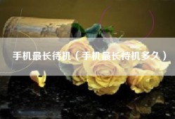 手机最长待机（手机最长待机多久）