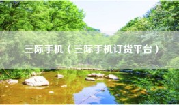 三际手机（三际手机订货平台）