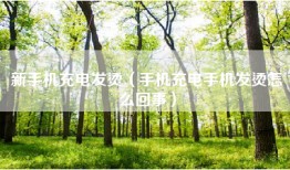 新手机充电发烫（手机充电手机发烫怎么回事）