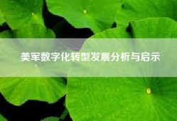 美军数字化转型发展分析与启示