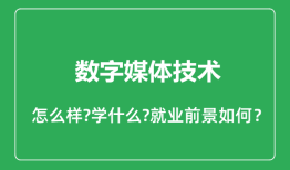 数字媒体技术专业怎么样_数字媒体技术专业就业方向及前景分析