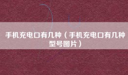 手机充电口有几种（手机充电口有几种型号图片）