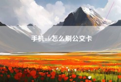 手机nfc怎么刷公交卡