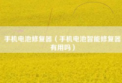 手机电池修复器（手机电池智能修复器有用吗）
