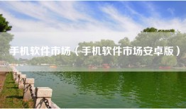 手机软件市场（手机软件市场安卓版）
