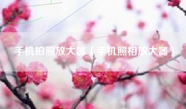 手机拍照放大器（手机照相放大器）