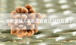手机定位（手机定位查找对方位置）
