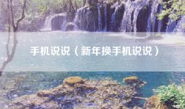 手机说说（新年换手机说说）