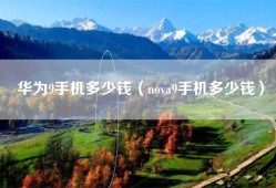 华为9手机多少钱（nova9手机多少钱）