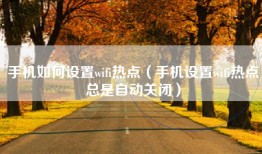 手机如何设置wifi热点（手机设置wifi热点总是自动关闭）