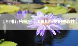 手机排行榜拍照（手机排行榜拍照软件）