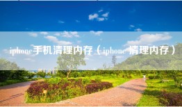 iphone手机清理内存（iphone 清理内存）