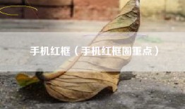手机红框（手机红框圈重点）
