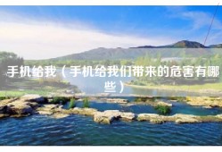 手机给我（手机给我们带来的危害有哪些）