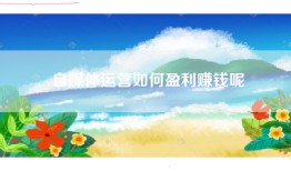 自媒体运营如何盈利赚钱呢