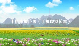 手机虚拟位置（手机虚拟位置）