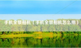 手机全景相机（手机全景相机怎么用）