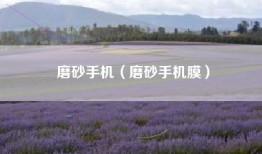 磨砂手机（磨砂手机膜）