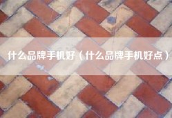 什么品牌手机好（什么品牌手机好点）