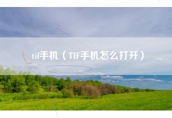 tif手机（TIF手机怎么打开）