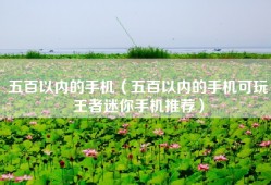 五百以内的手机（五百以内的手机可玩王者迷你手机推荐）