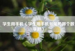 学生用手机（学生用手机号尾号哪个数字好）