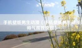 手机壁纸男生动漫（手机壁纸男生动漫帅气孤独夜景）