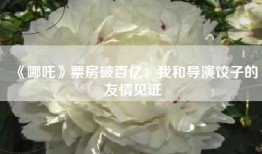 《哪吒》票房破百亿：我和导演饺子的友情见证