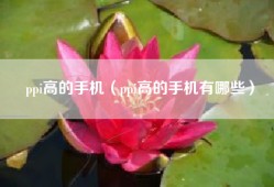 ppi高的手机（ppi高的手机有哪些）