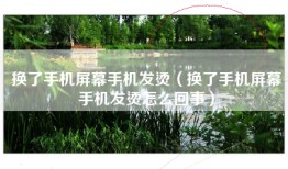 换了手机屏幕手机发烫（换了手机屏幕手机发烫怎么回事）