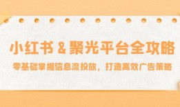 小红薯聚光平台全攻略：零基础掌握信息流投放，打造高效广告策略