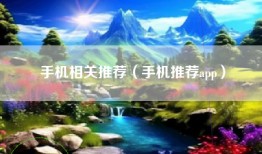 手机相关推荐（手机推荐app）
