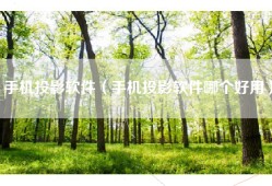 手机投影软件（手机投影软件哪个好用）