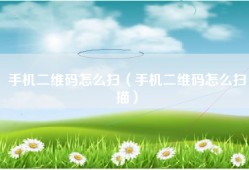 手机二维码怎么扫（手机二维码怎么扫描）