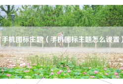 手机图标主题（手机图标主题怎么设置）