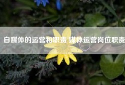 自媒体的运营和职责 媒体运营岗位职责