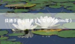 佳通手机（佳通手机型号大全2006年）