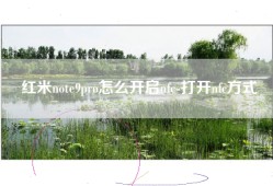 红米note9pro怎么开启nfc-打开nfc方式