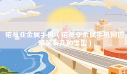 诺基亚金属手机（诺基亚金属手机侧边笔笔有几种类型）