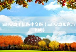 anki安卓手机版中文版（anki安卓版官方下载）