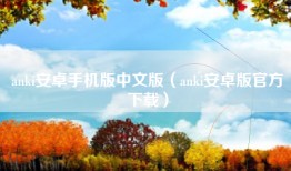 anki安卓手机版中文版（anki安卓版官方下载）