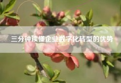 三分钟读懂企业数字化转型的优势