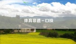 体育非遗－口技