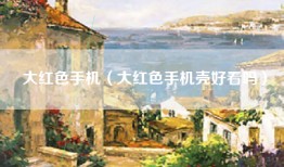 大红色手机（大红色手机壳好看吗）